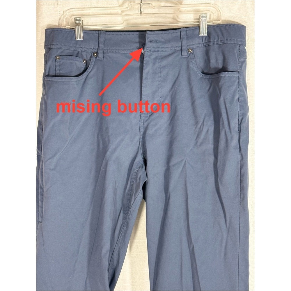 Gerry Men's Blue performance Chinos - Classic Straight Fit 34x 30 measures 36" - Picture 2 of 7
